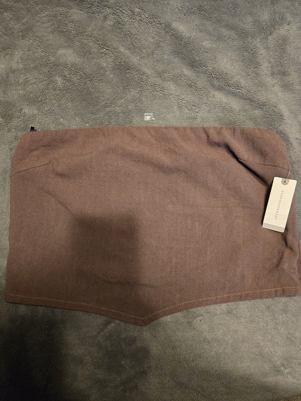 anthropologie 4th and reckless liene blend strapless crop top- Brown - Picture 3 of 4